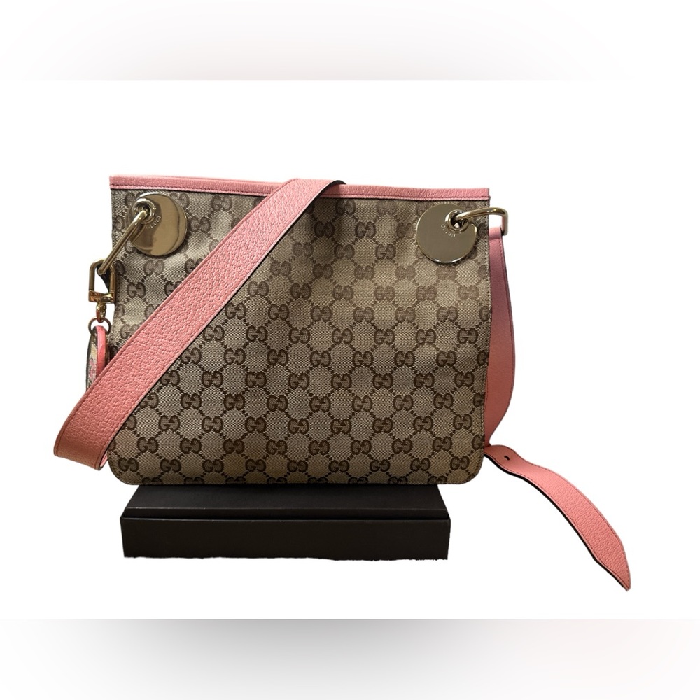 GUCCI GG MONOGRAM CROSSBODY BROWN CANVAS ๐ AUTHENTIC ๐ - Picture 12 of 14